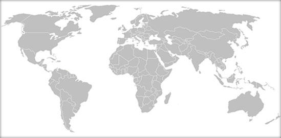 Cestovné kancelárie - mapa sveta